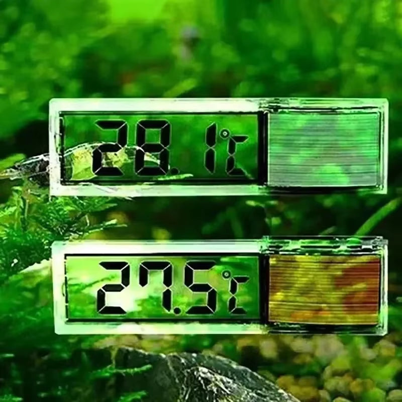 1Pcs Aquarium Thermometer Electronic LCD Digital Fish Tank Temperature Measurement Fish Tank Temp Meter Aquarium Accessories
